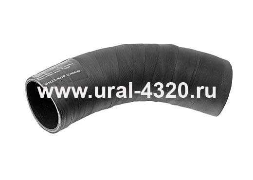 4320-1303010 Патрубок радиатора верхний на Урал с дв. КамАЗ-740 (гнутый d=58)